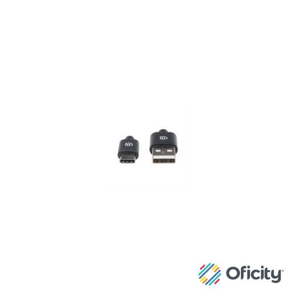 Cable Manhattan USB A-C 2.0 Alta Velocidad 1m Color Negro