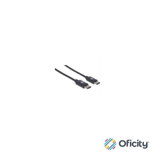 Cable Manhattan USB-C 2.0 Alta Velocidad 50cm Color Negro