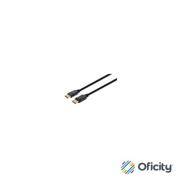 Cable Manhattan DisplayPort M-M 8K a 60Hz 1m Color Negro