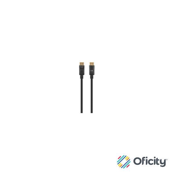 Cable Manhattan DisplayPort M-M 8K a 60Hz 1m Color Negro
