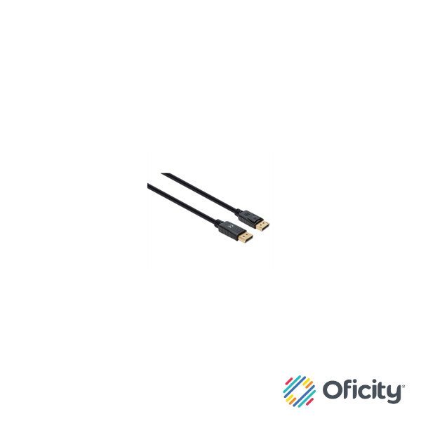 Cable Manhattan DisplayPort M-M 8K a 60Hz 2m Color Negro