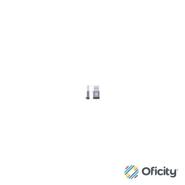 Adaptador USB-C V3.2 Gen1 AM-CH 5Gbps 3A Aluminio Gris Espacial/Negro