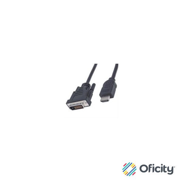 Cable Manhattan para Monitor HDMI/DVI-D M-M1.8m Color Negro