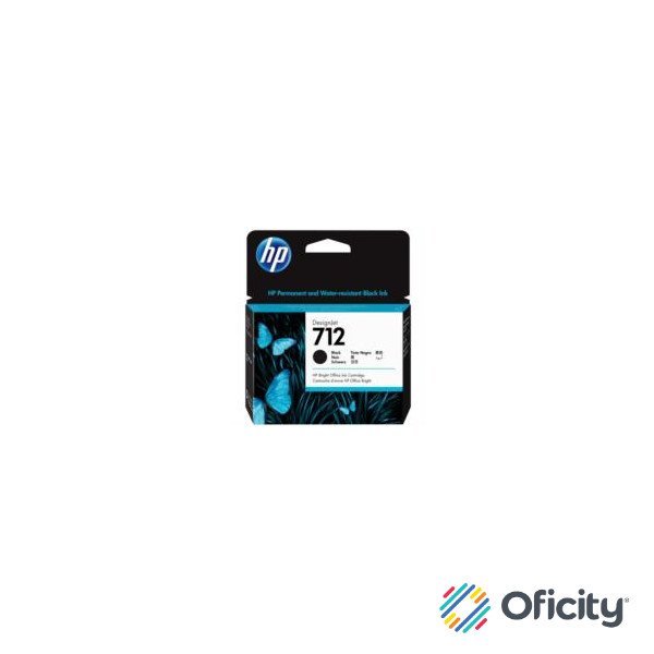 Tinta HP LF DesignJet 712 80ml Color Negro