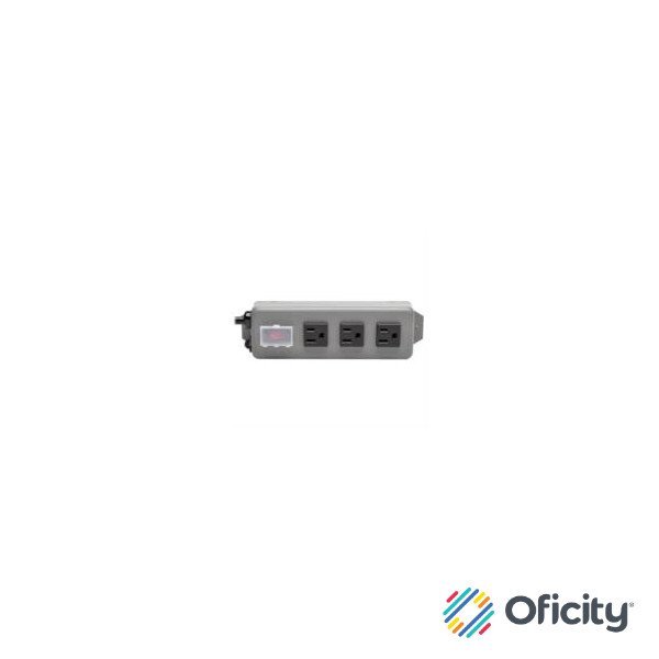 Barra de Contactos Tripp Lite Waber Industrial 3 Tomacorrientes 2.74m Clavija NEMA 5-15P Protector de Switch