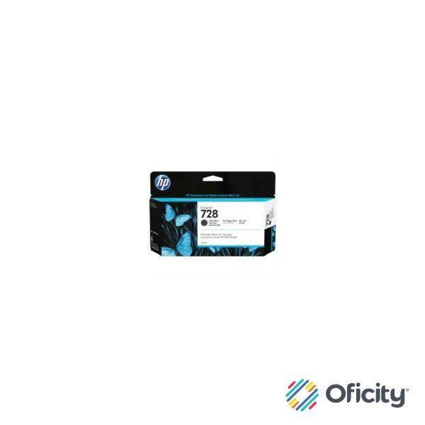 Tinta HP LF DesignJet 728 130ml Color Negro Mate