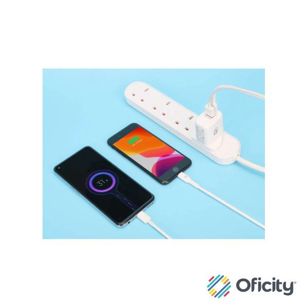 Cargador de Pared Manhattan 20W USB-C PD (20W) y USB-A QC (18W)