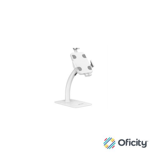 Soporte de Suelo Manhattan Antirrobo para Tablet/iPad 7.9" a 11" Color Blanco