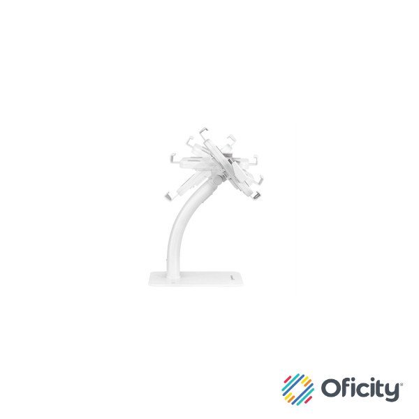 Soporte de Suelo Manhattan Antirrobo para Tablet/iPad 7.9" a 11" Color Blanco