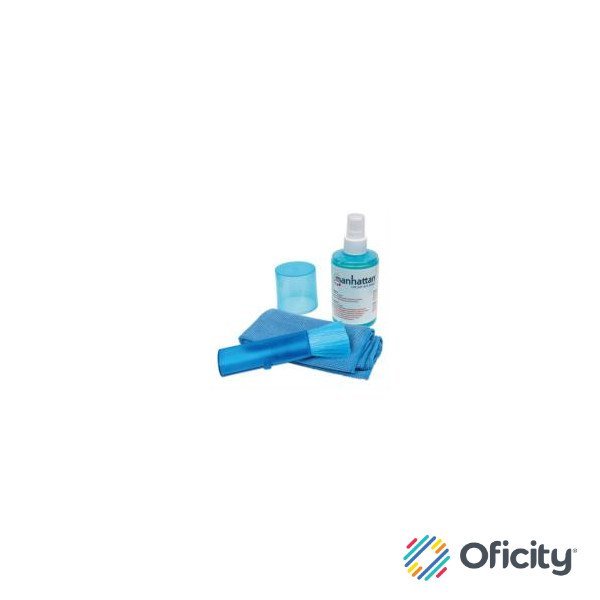 Kit Limpieza Manhattan para LCD Solución 200ml Paño y Brocha