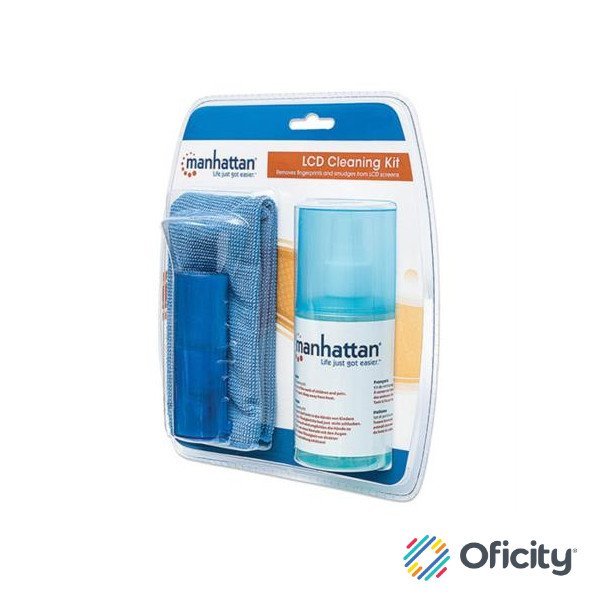 Kit Limpieza Manhattan para LCD Solución 200ml Paño y Brocha