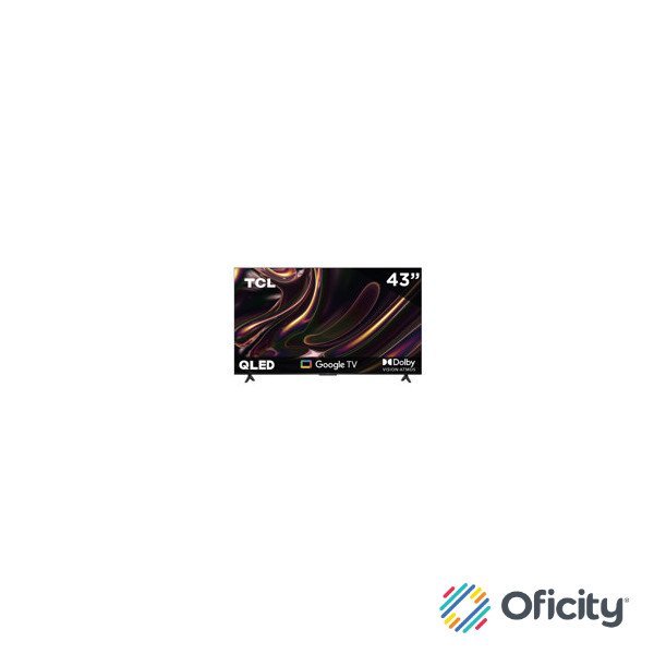 Televisor TCL 43" Q5K 4K UHD Direct Led WiFi 2.4 GHz+Bluetooth v5.2 Dolby Atmos Google TV Multi Compatibilidad