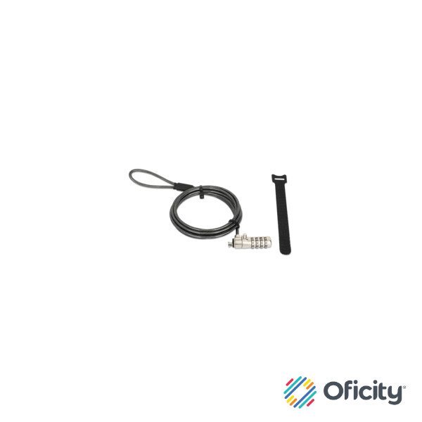 Candado Manhattan Laptop Nano combinacion 1.8mts gris