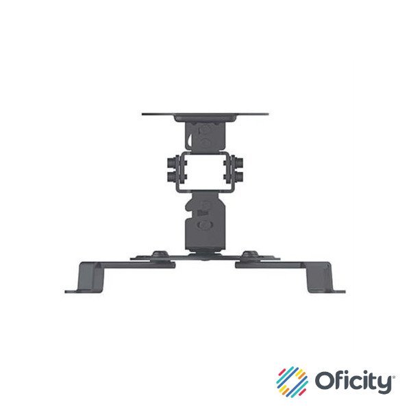 Soporte Proyector Manhattan Básico 13.5 Kg Montaje Techo Movimiento Articulado Color Negro