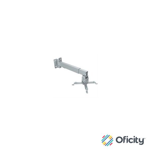 Soporte Proyector Manhattan 20 Kg Montaje Techo/Pared Movimiento Articulado Color Plata