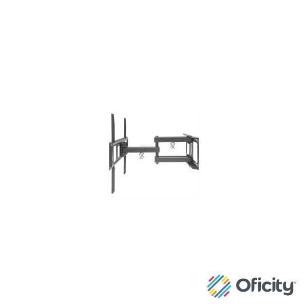 Soporte TV Manhattan Universal 37" a 70" 40 Kg Pared Movimiento Completo Curvas/Planas Color Negro