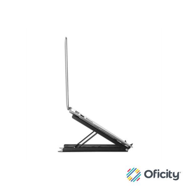 Soporte Manhattan Ajustable para Laptop/Tablet 10" a 15.6" Plegable 5 Posiciones Hasta 5 Kg Color Negro