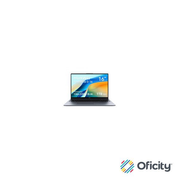 Laptop Huawei Matebook D16 16" Intel Core i5-13420H 16GB 1TB Gris FREE DOS (sin sistema)