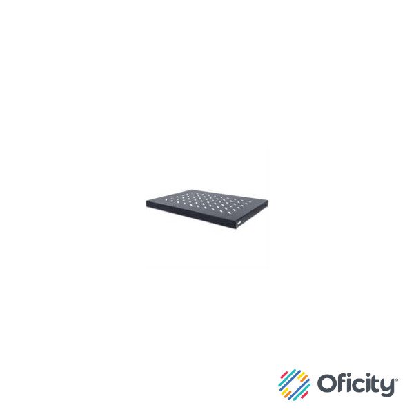 Charola Intellinet Gabinete 19" 1U Fija 35cm Ventilada 50kg Color Negro