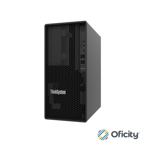 Servidor Lenovo ST45 V3 1xAMD EPYC 4124P 4C 3.8GHz 65W 1x16GB 1Rx8 1x2TB 7200 SW RD 1x300W