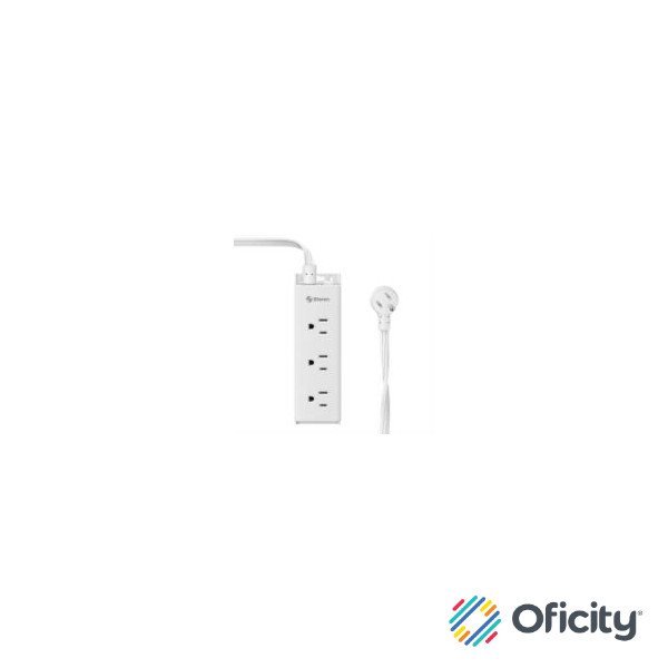 Tira Multicontacto Steren de 9 Salidas Longitud 1.1m Blanco