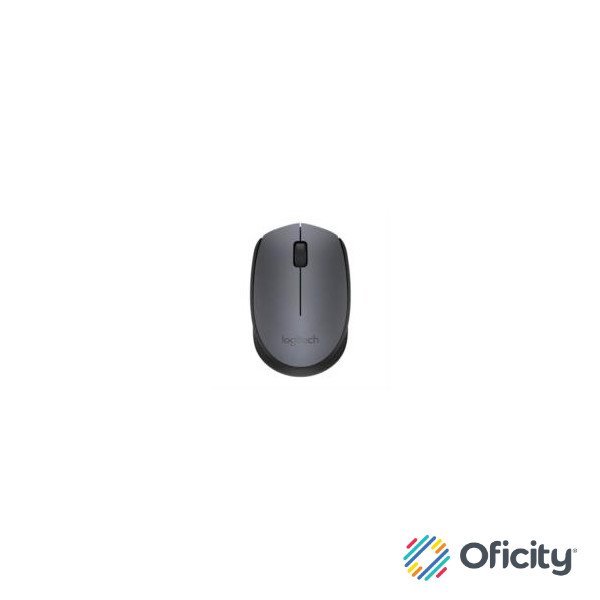 Mouse Logitech M170 Inalámbrico Plug and Play USB Color Negro-Gris