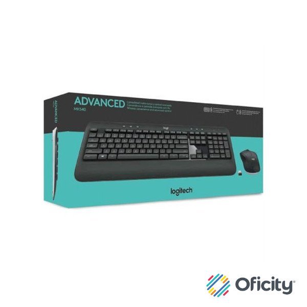Teclado y Mouse Logitech Advanced MK540 Inalámbrico USB Color Negro