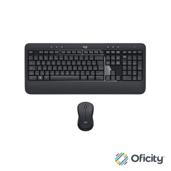 Teclado y Mouse Logitech Advanced MK540 Inalámbrico USB Color Negro