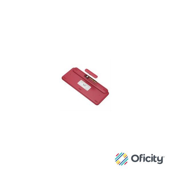 Teclado Logitech Pop Mecánico Teclas Emoji Personalizables Color Rosa Coral