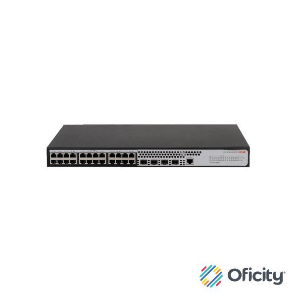 Switch H3C S1850V2-28P-EI L2 Ethernet 24 Puertos 10/100/1000BASE-T y 4 puertos 1000BASE-X SFP (AC)