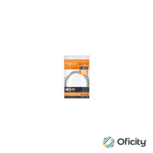 Cable de Conexion Nexxt Solutions U/UTP Cat6 3 Mts LSZH (Compuesto sin Halogeno de Baja Toxicidad) Gris