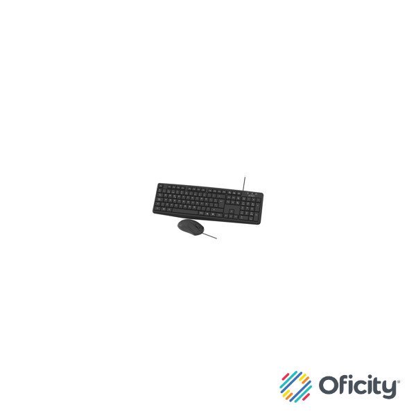 Kit Teclado y Mouse Acteck Creator MK210 Alámbrico USB 1200dpi Color Negro