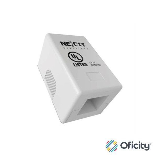 Caja de Montaje Nexxt Solutions Superficial 1 Puerto RJ45 Cat5e Blanco
