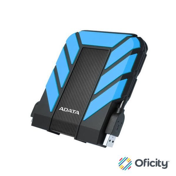 Disco Duro Externo Adata 1TB HD710 Pro 2.5" USB 3.0 Negro/Azul a Prueba de Agua y Golpes