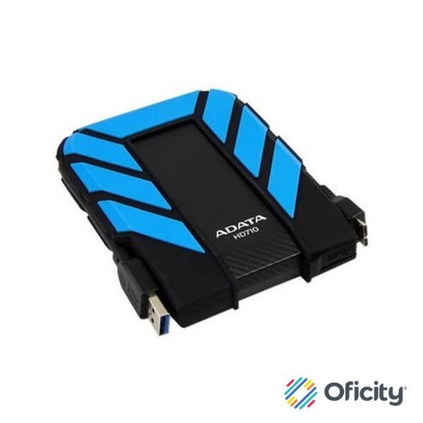Disco Duro Externo Adata 1TB HD710 Pro 2.5" USB 3.0 Negro/Azul a Prueba de Agua y Golpes