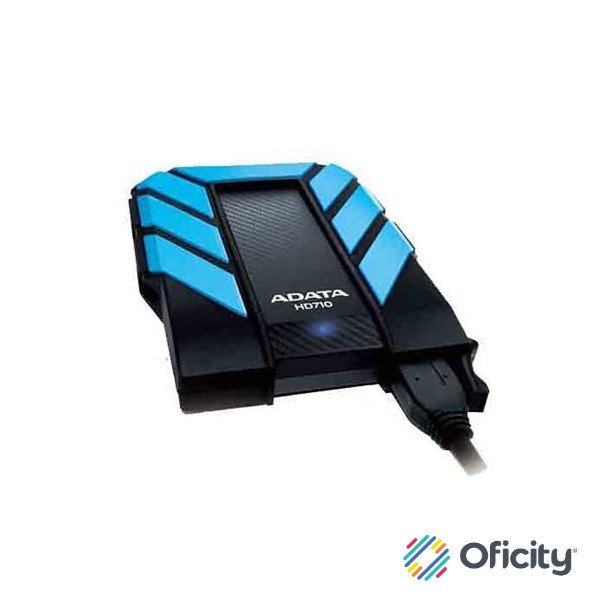 Disco Duro Externo Adata 2TB HD710 Pro 2.5" USB 3.0 Negro/Azul a Prueba de Agua y Golpes