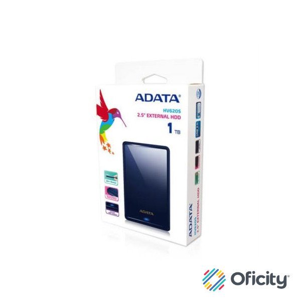Disco Duro Externo Adata 1TB HV620S 2.5" Micro USB-B 3.0 Azul Resistente a Golpes