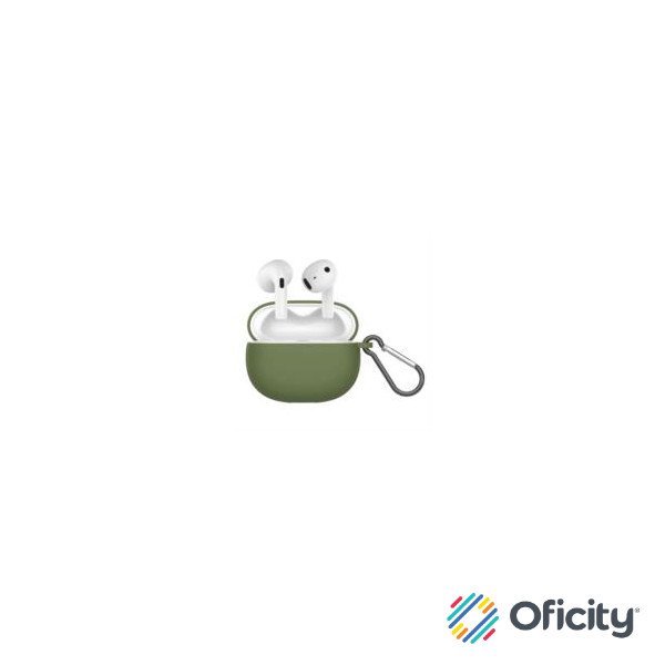 Audífonos Argomtech Skeipods E55 Inalámbricos Control Táctil Color Verde