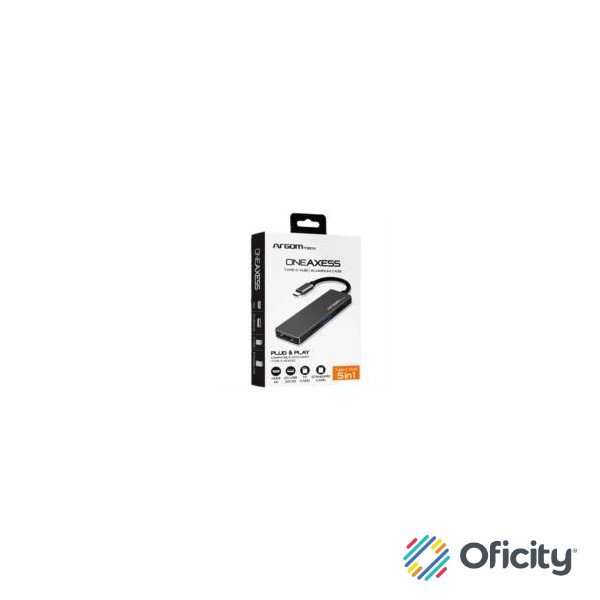 Hub Argomtech One Axess 5 en 1 Tipo C