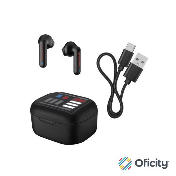 Audífonos Steren FreePods Touch TWS Star Wars Manos Libres Bluetooth Color Negro