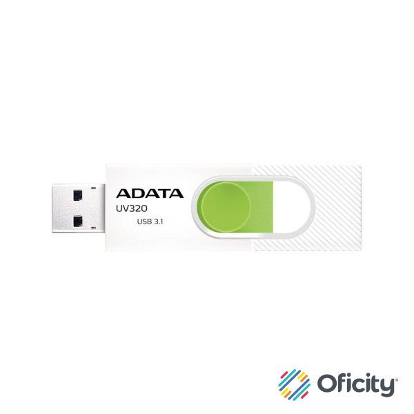Memoria Usb Adata UV320 128Gb Blanco/Verde 3.1