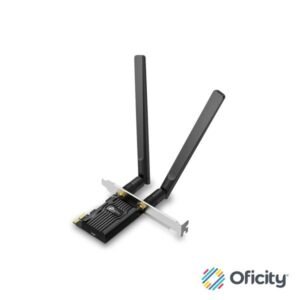 Tarjeta de red TP-Link PCIe Wi-Fi 6 Bluetooth doble banda 600 Mbps con 5 GHz 287 Mbps MU-MIMO y OFDMA AX900