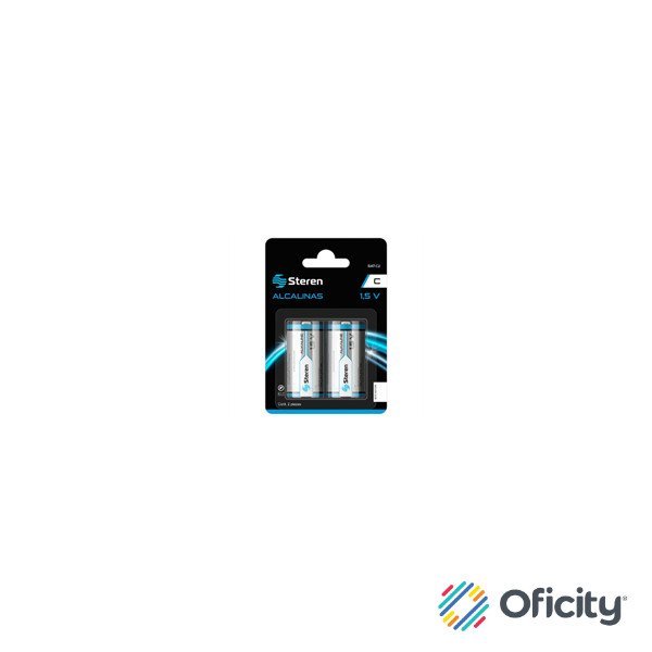 Pilas Steren Alcalinas Tipo C 1.5V C/2 Pzas