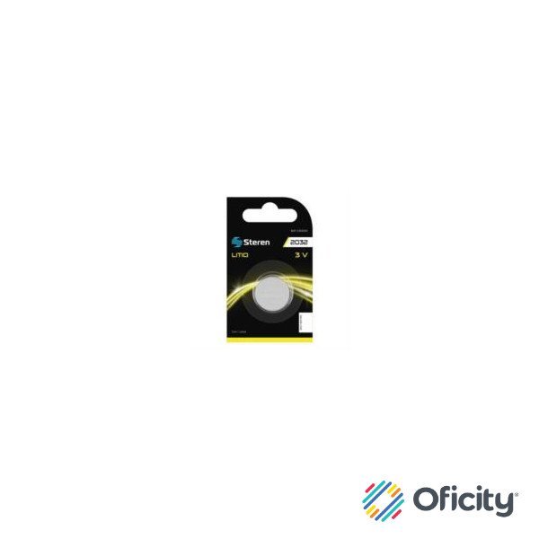 Pila de Litio Steren Tipo Botón CR2032 Capacidad 210 mAh