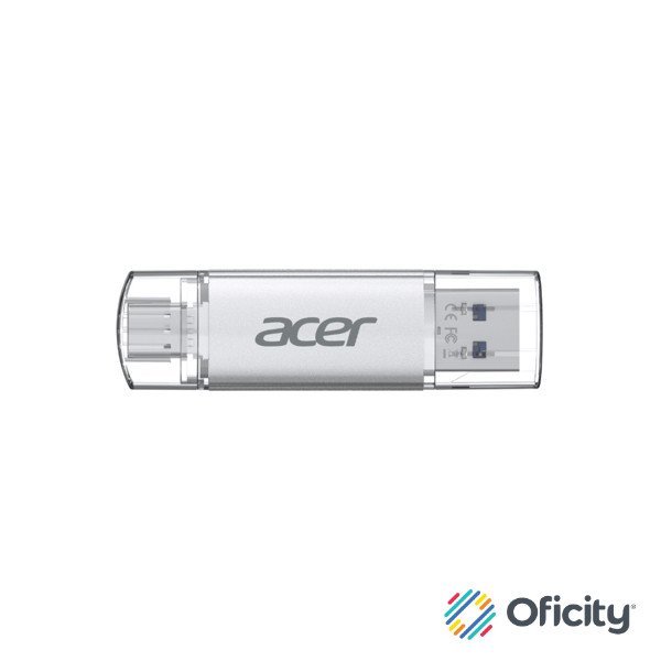 Memoria Biwin USB Acer UT300 16GB 3.2 Dual USB-A / USB-C Color Metálico