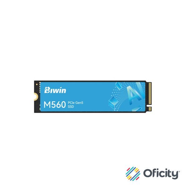 Unidad SSD Biwin M560 1TB M.2 2280 PCIe Gen 5 NVMe 11000 MB/s de Lectura 9700 MB/s de escritura