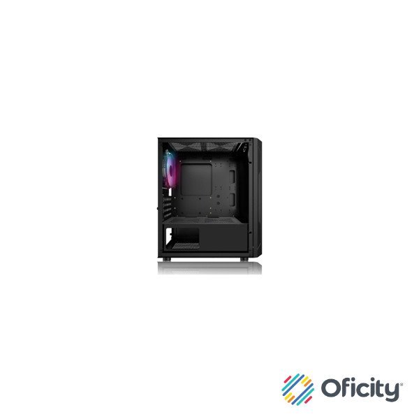Gabinete Gamer Balam Rush Mini Torre Artic GI725 ATX Panel Izq Cristal Frente Colmena USB 3.0/3xFan RGB Negro