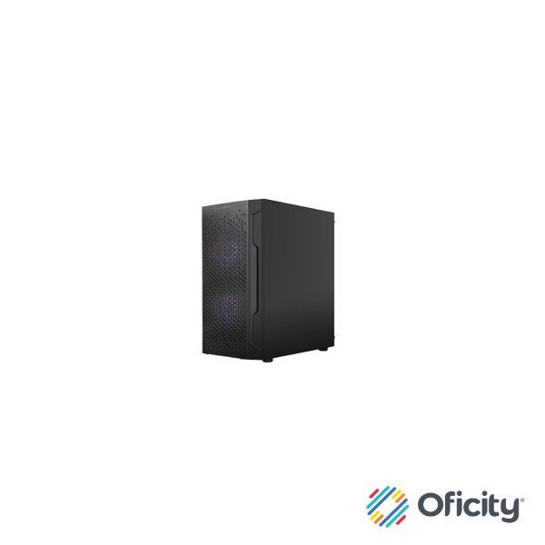 Gabinete Gamer Balam Rush Mini Torre Artic GI725 ATX Panel Izq Cristal Frente Colmena USB 3.0/3xFan RGB Negro