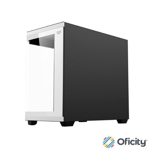 Gabinete Gamer Balam Rush Media Torre Tank Master 9600TB Max MB ATX Ultra Wides/USB-C/USB 3/Audio Fan ARGB Blanco- Negro