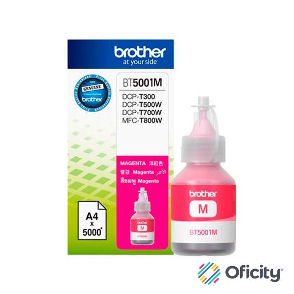 Tinta Brother BT5001M Rendimiento Ultra 5000 Páginas Color Magenta